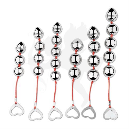 Dilatador anal con 3 bolas de metal