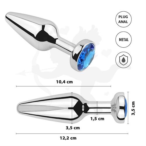 Bootes Azul M: Plug anal Small con Ojo Azul